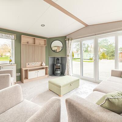 ABI Langdale caravan holiday home for sale on 5 star holiday park. lounge photo