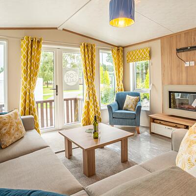 Pemberton Marlow Lodge for sale at Discover Parks, Herefordshire. Interior photo