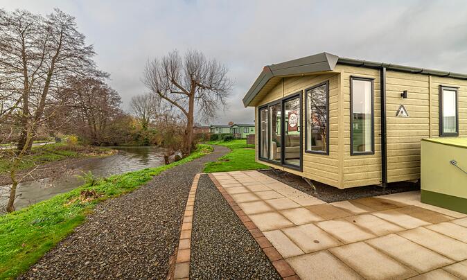 Atlas Image holiday home for sale at Arrow Bank Country Holidya Park, Eardisland, Hereford. 