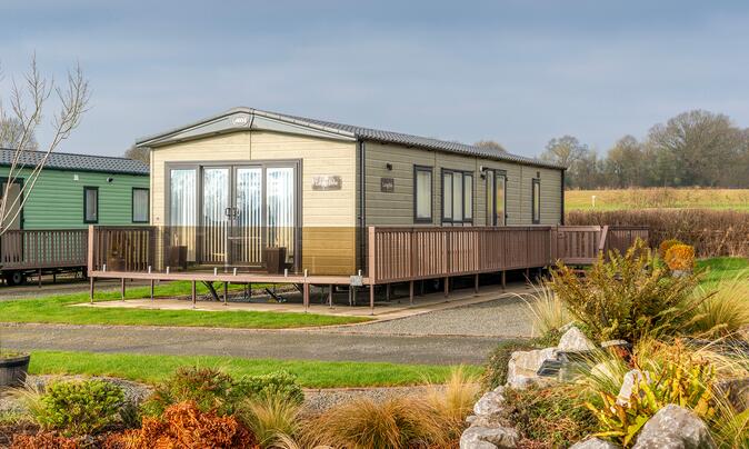 ABI Langdale holiday home for sale at riverside holiday park - plot photo