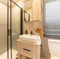 The Lumiere luxury couples retreat accommodation at Arrow Bank, 5 star holiday park - shower room photo